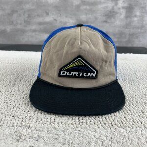Burton Snapback Trucker Rope Hat OSFA Patch Cap Snowboarding Skiing Skate Street